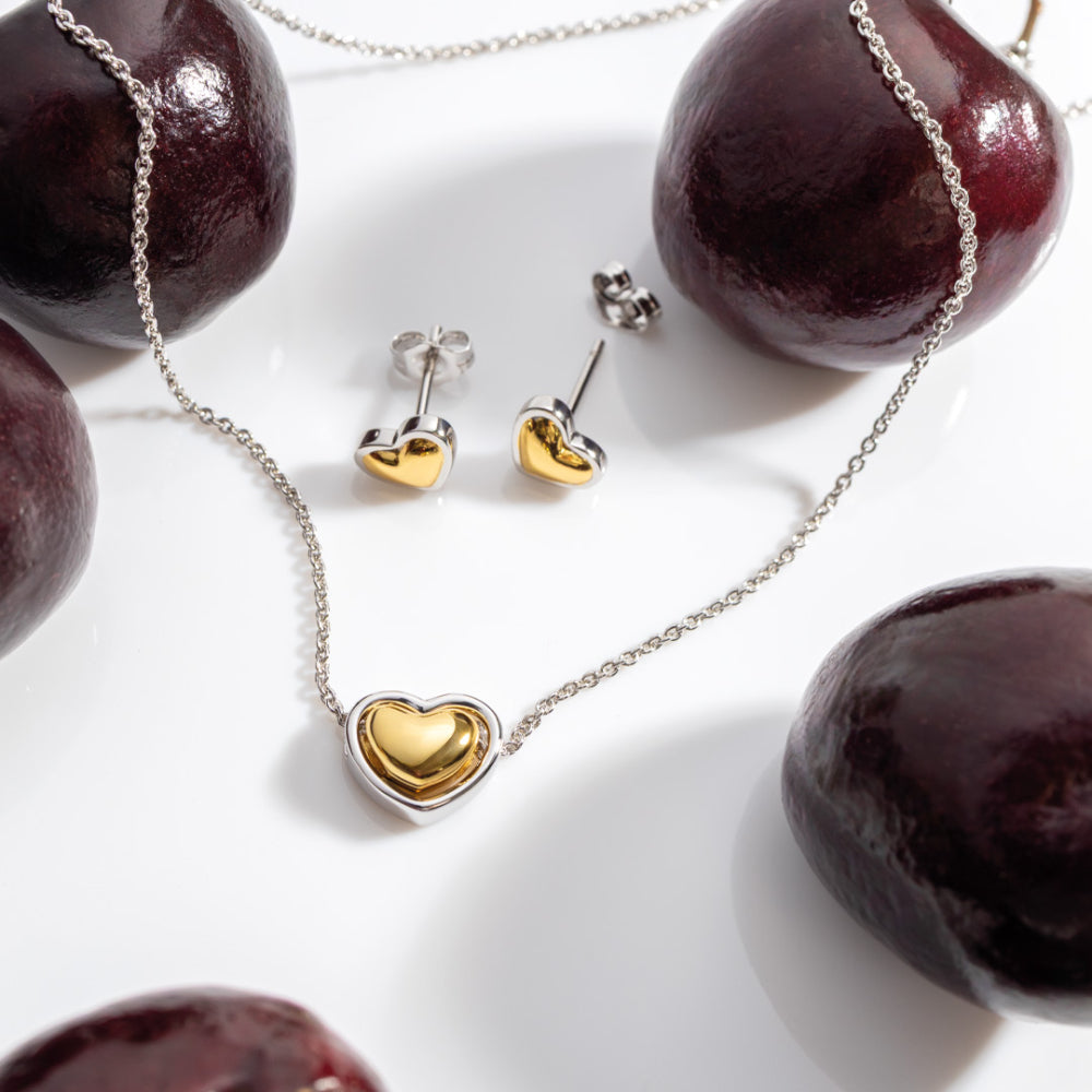 Kit Heath Heart Of Gold Stud Earrings. — view 5