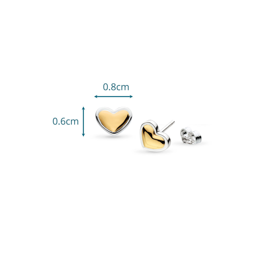 Kit Heath Heart Of Gold Stud Earrings. — view 7