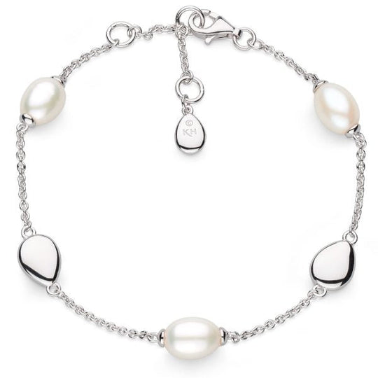 Kit Heath Coast Pebble Pearl Bracelet in Silver 70183FP