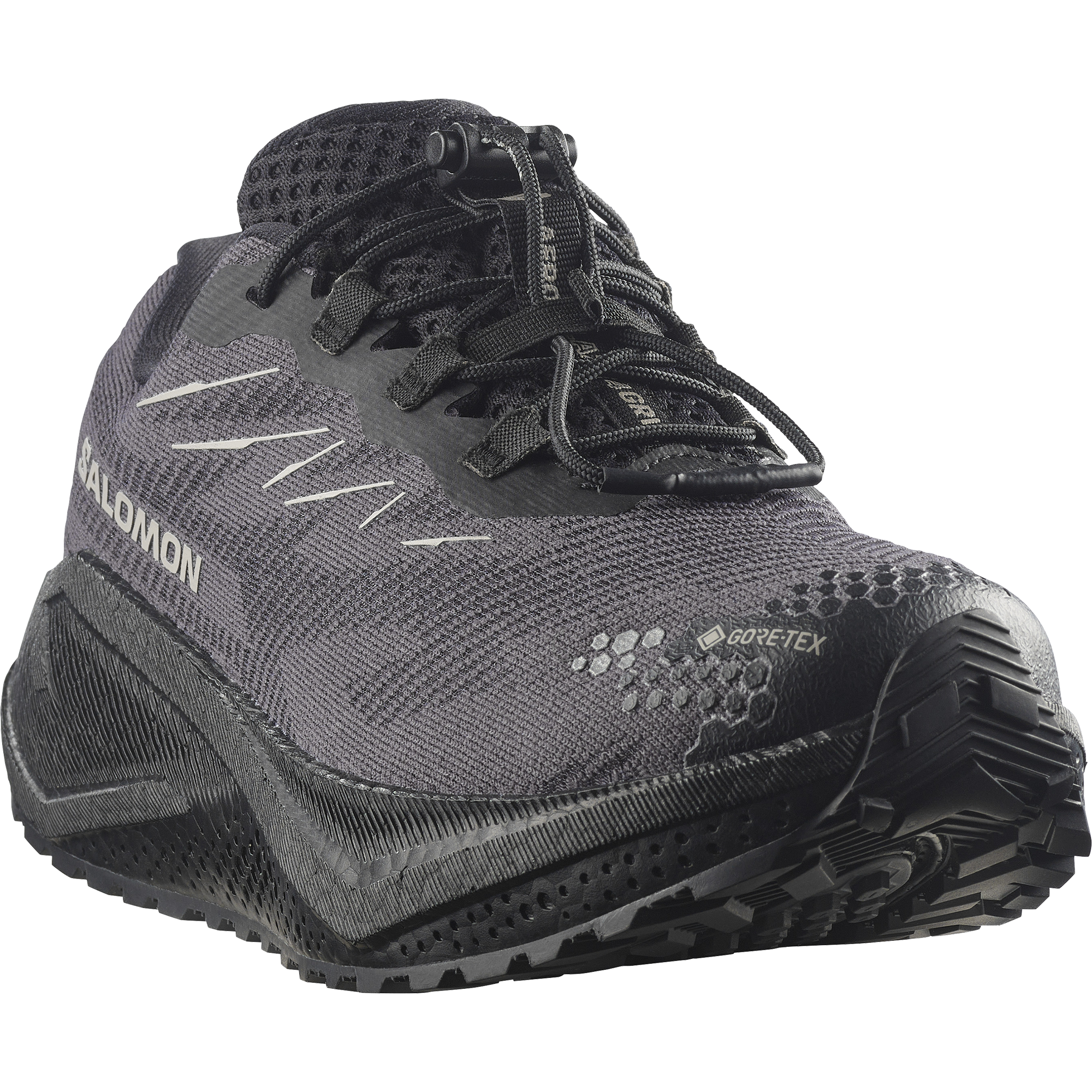 Women's Salomon Aero Blaze 4 GRVL GTX Black/Black Trainers — view 5