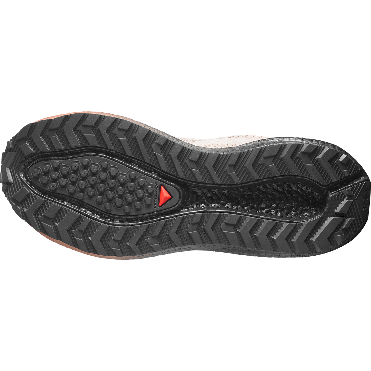 Womens Salomon Aero Blaze 4 Grvl Gtx Vanilla Ice/Black Trainers — view 9