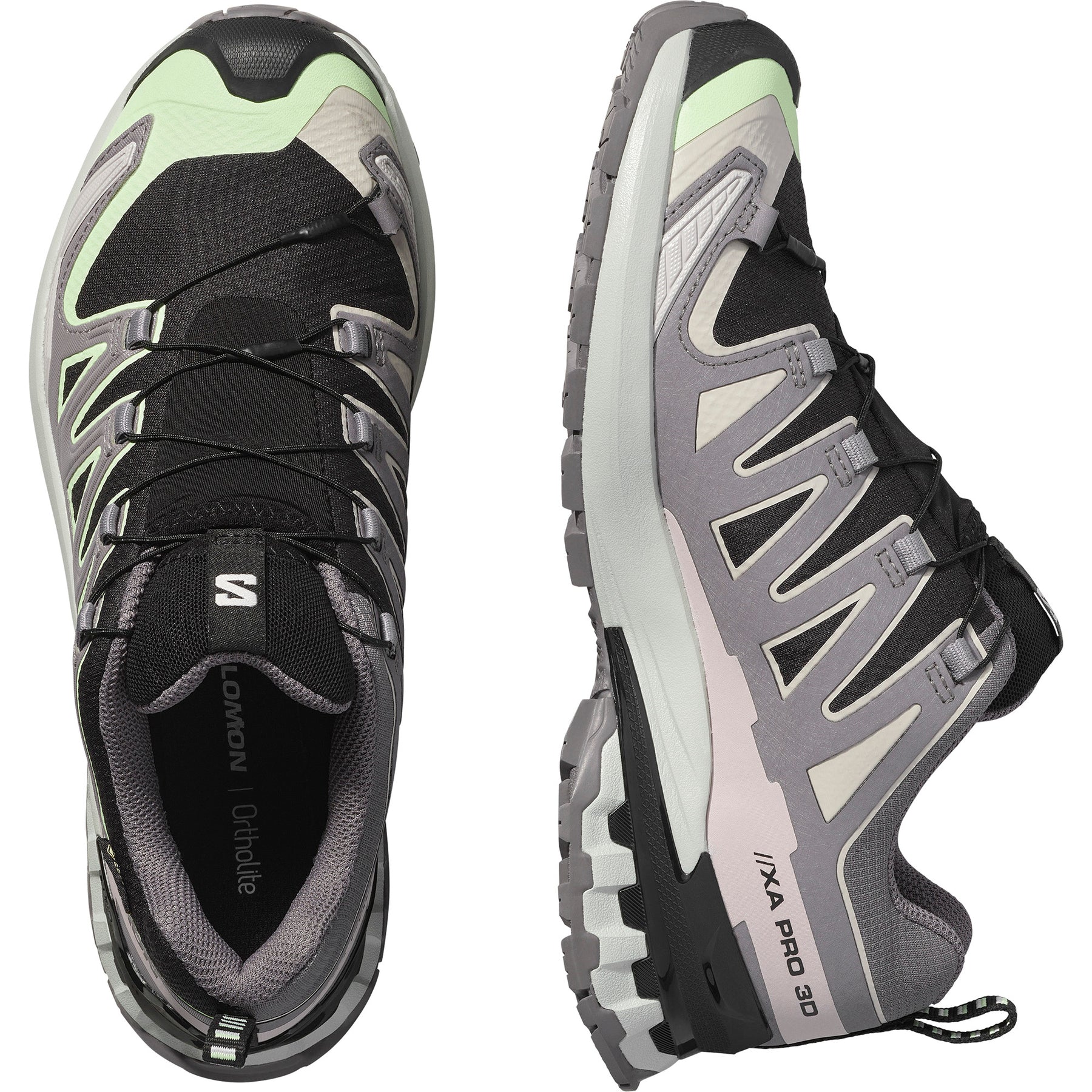 Women's Salomon XA PRO 3D V9 Gore-Tex Black/Patina Green/Gray Violet
