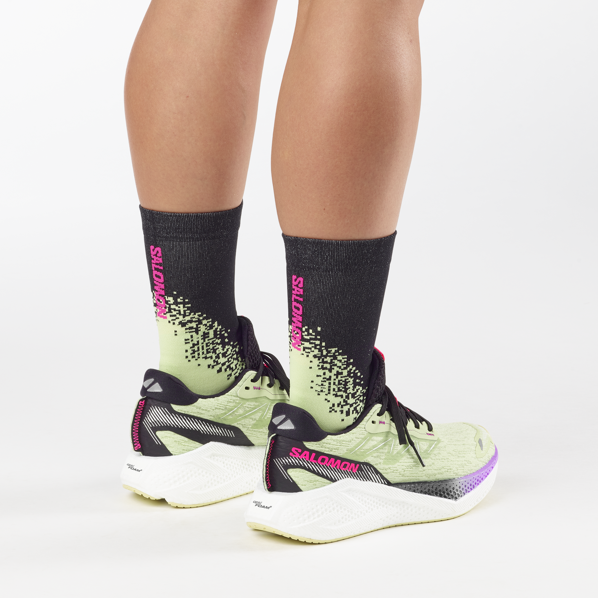 Women's Salomon Aero Glide 4 Butterfly/White/Black — view 2