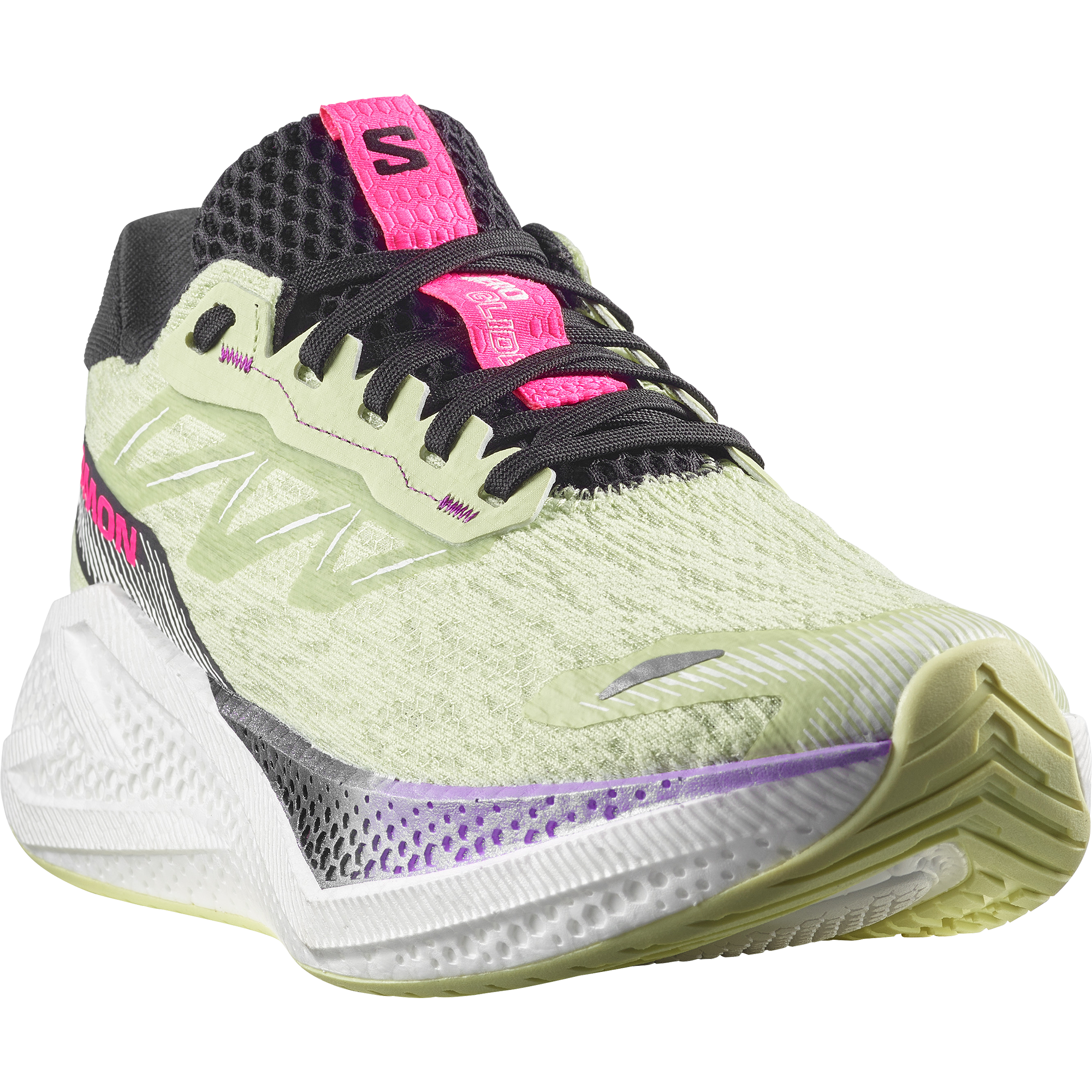 Women's Salomon Aero Glide 4 Butterfly/White/Black — view 3