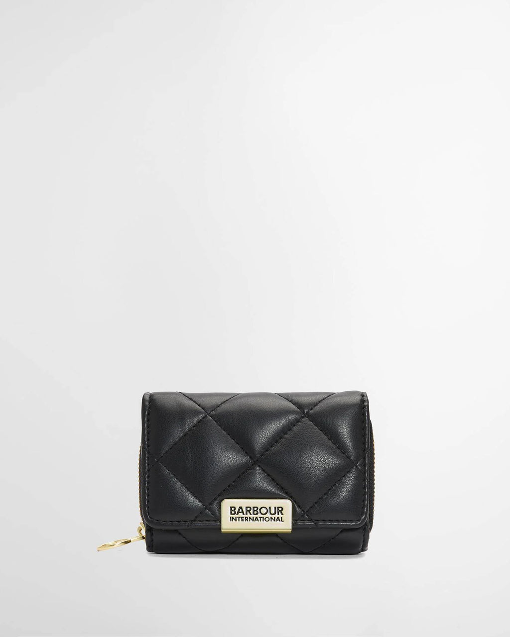Women's Barbour International Soft Touch Aurora Tri Fold In Black