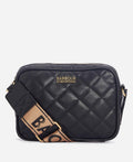 Women's Barbour International Black Quilted Sloane Crossbody Bag