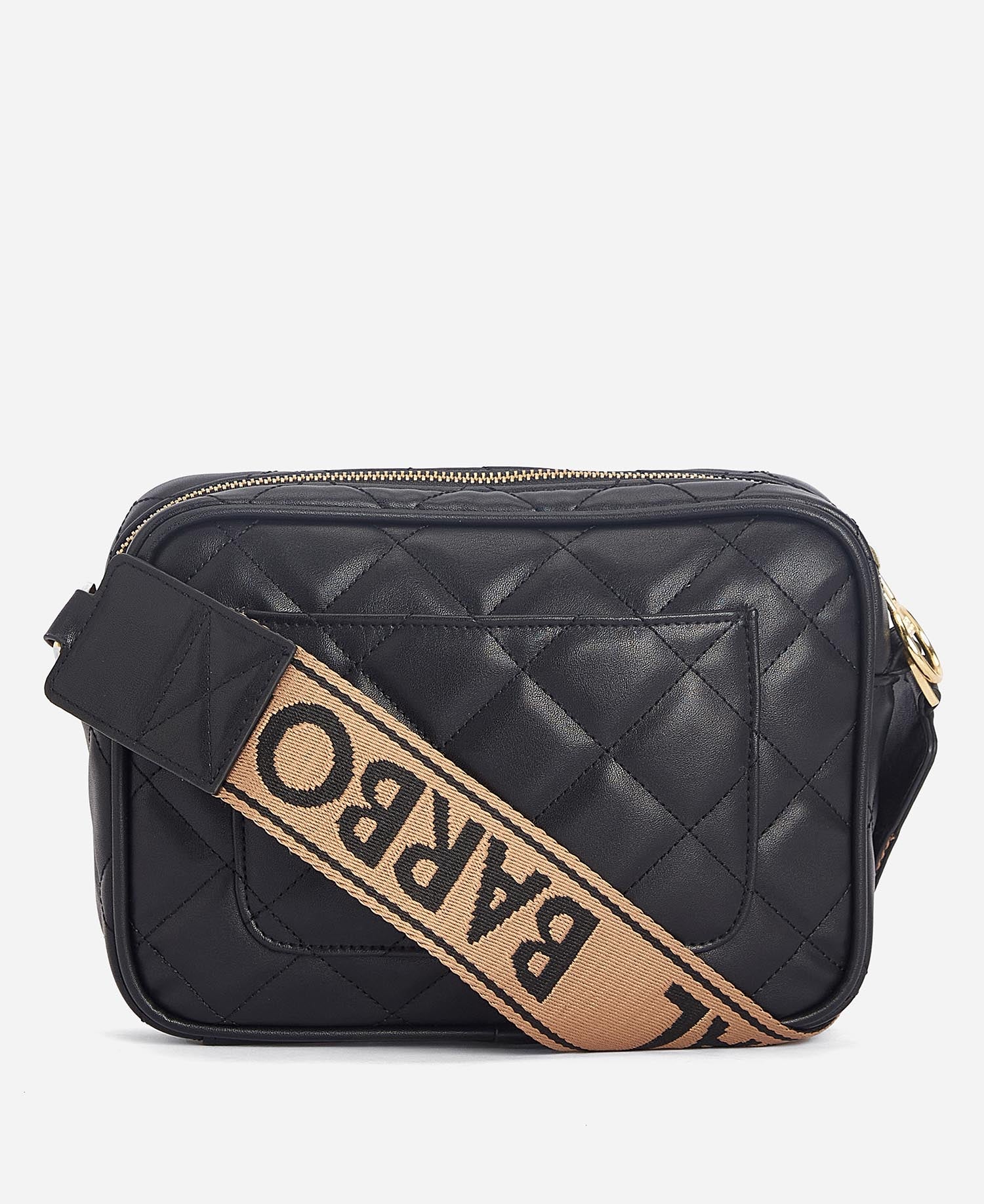 Women's Barbour International Black Quilted Sloane Crossbody Bag — view 4