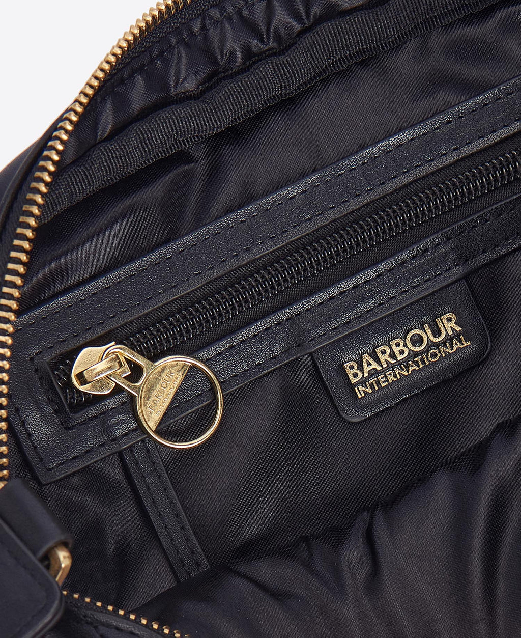 Women's Barbour International Black Quilted Sloane Crossbody Bag — view 8