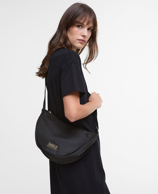 Women's Barbour International Qualify Sling Black Bag