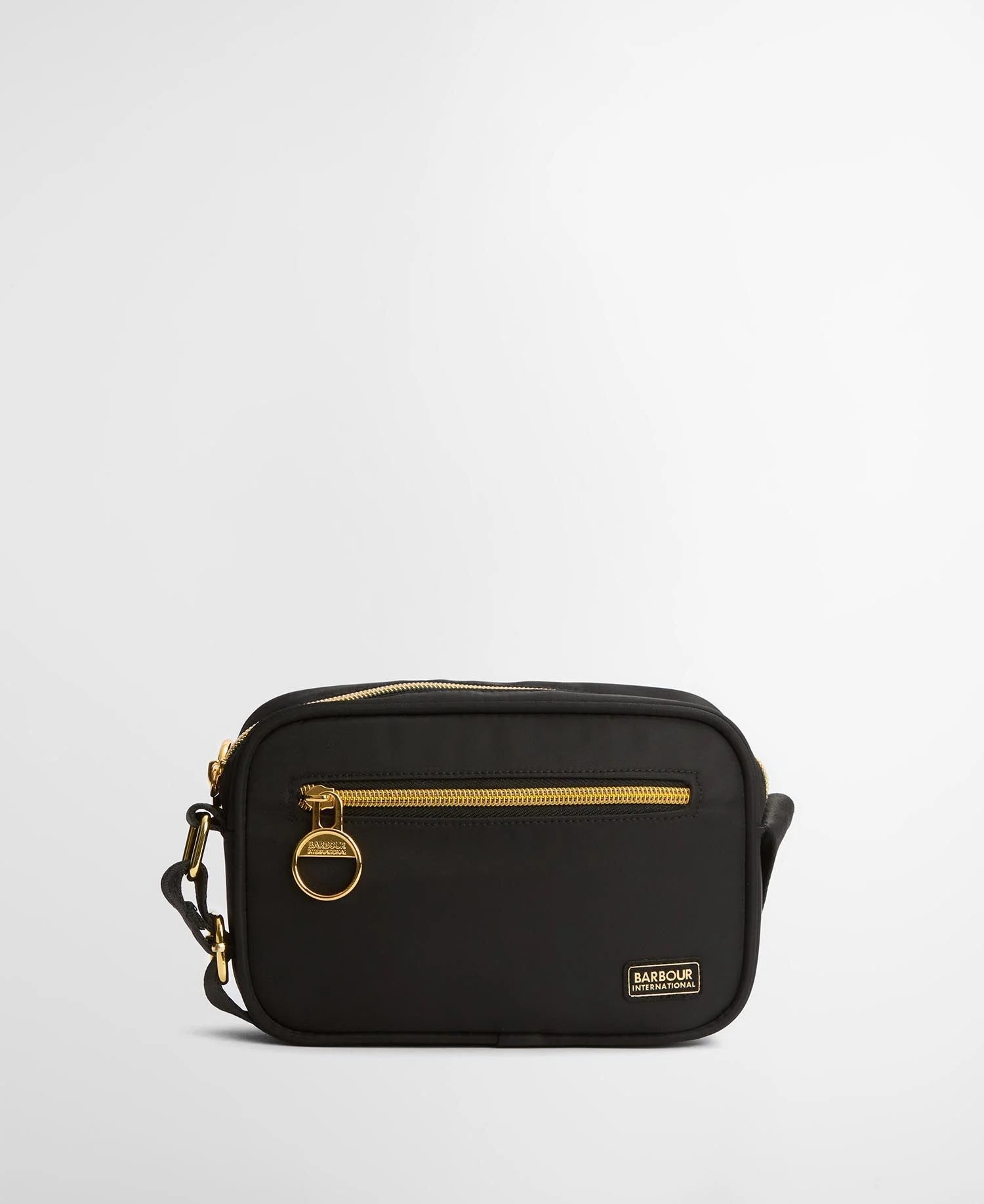 Women's Barbour International Qualify Micro Crossbody Bag in Black