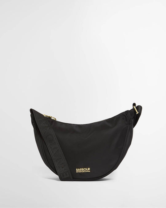 Women's Barbour International Qualify Sling Black Bag
