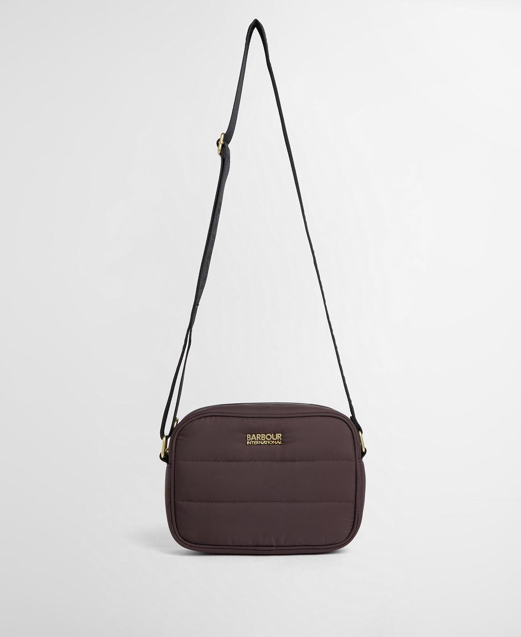 Women's Barbour International Monaco Baffle Quilt Crossbody Bag In Truffle — view 8