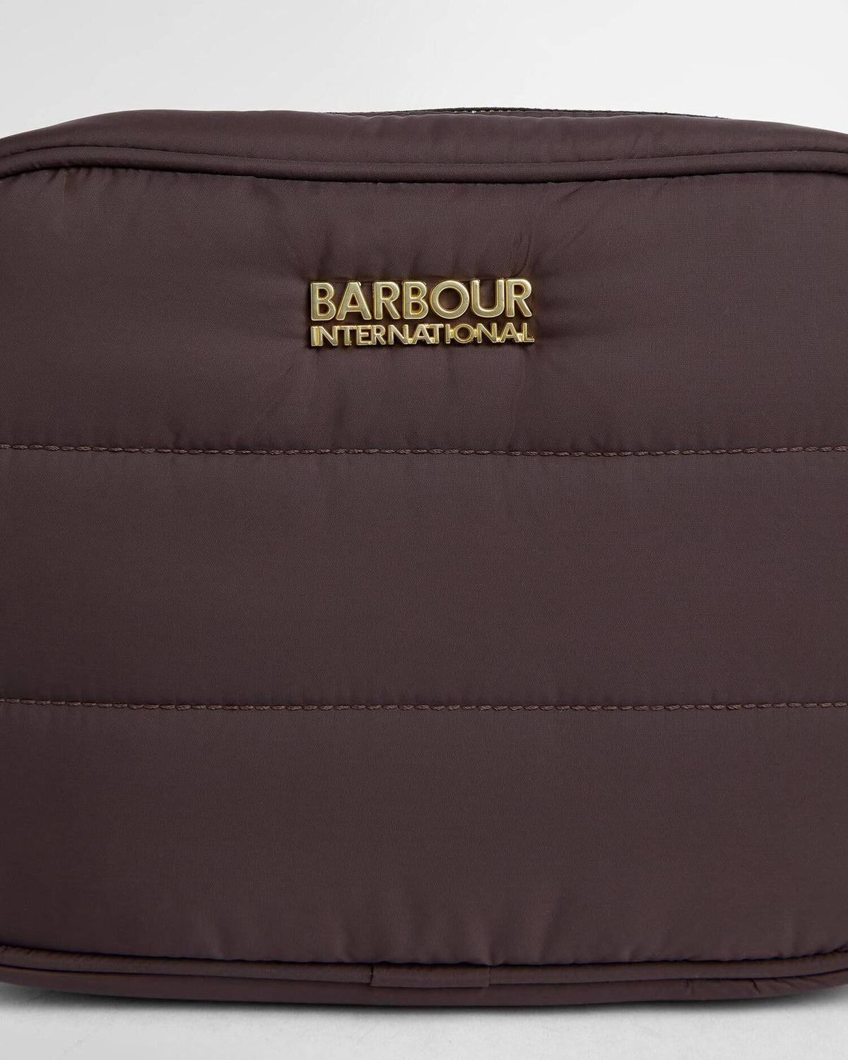 Women's Barbour International Monaco Baffle Quilt Crossbody Bag In Truffle — view 3