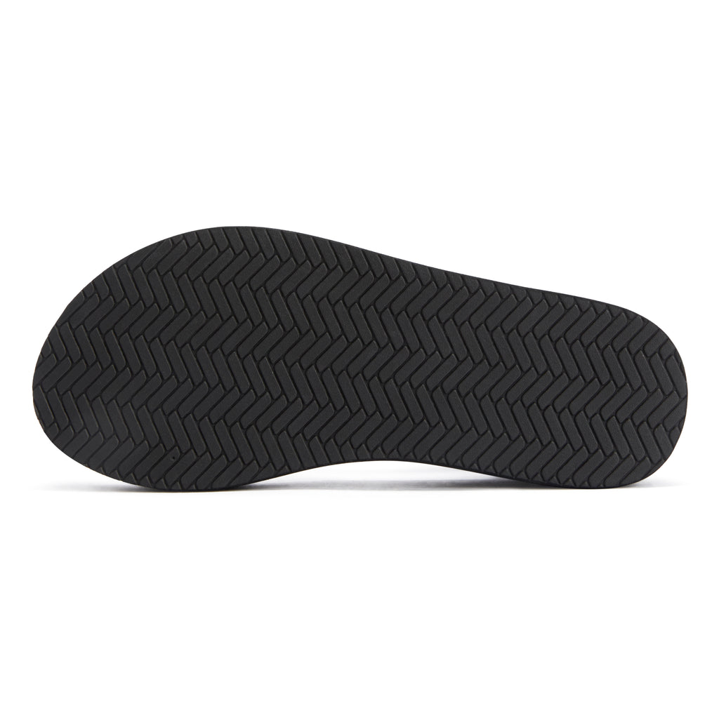 Black rubber sole on a white background