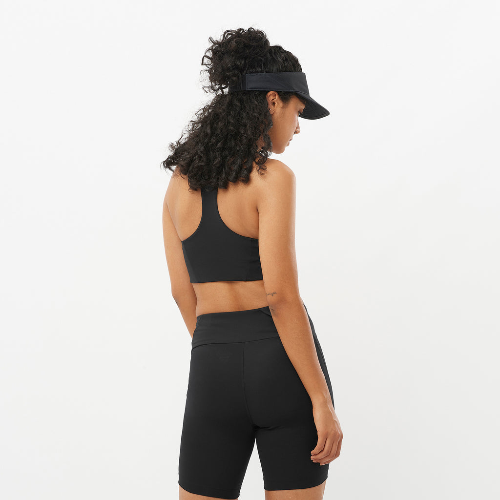 back of Women's Salomon Shkout Core Black Bra
