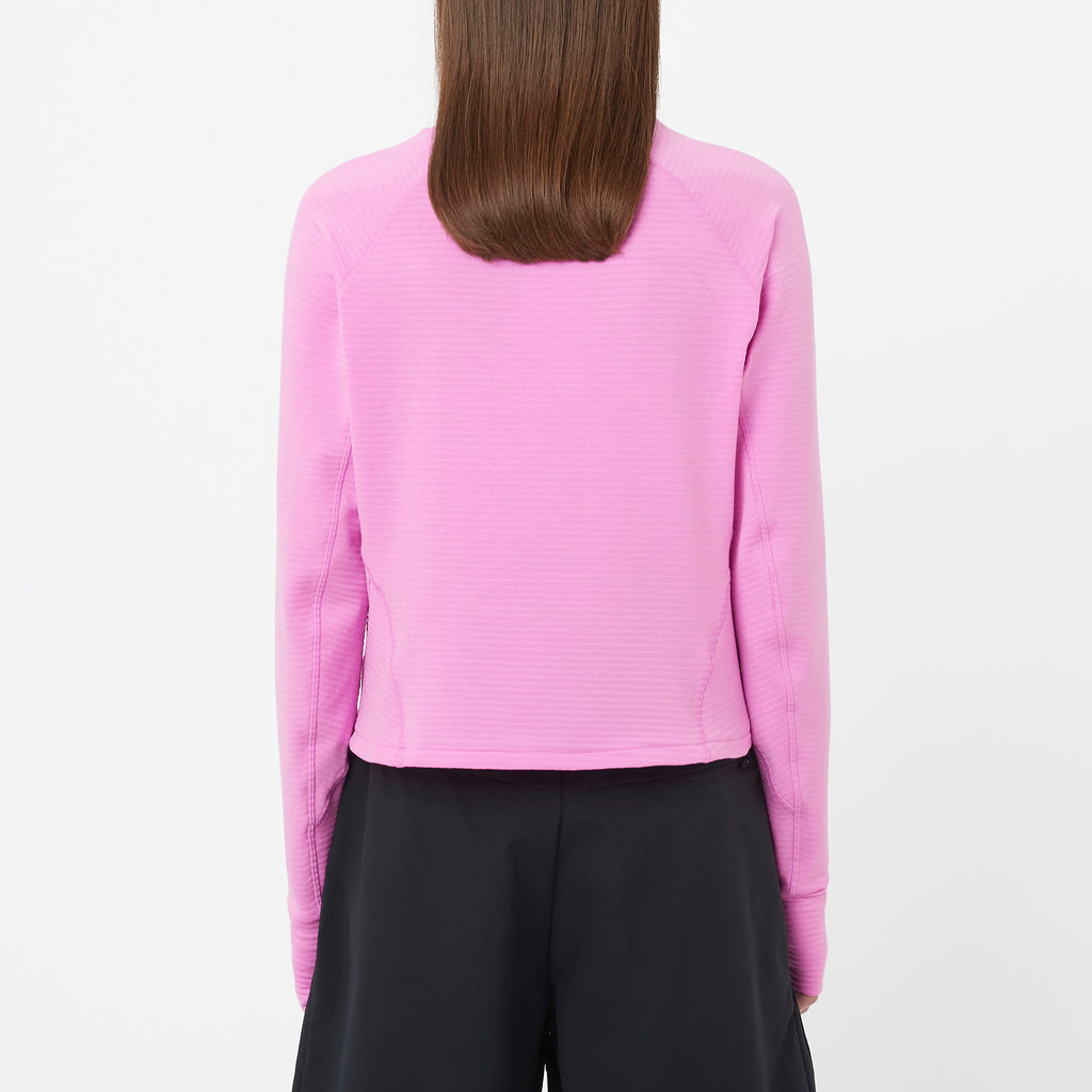 Women's Salomon Essential Lightwarm Fleece in Cyclaman Pink — view 2