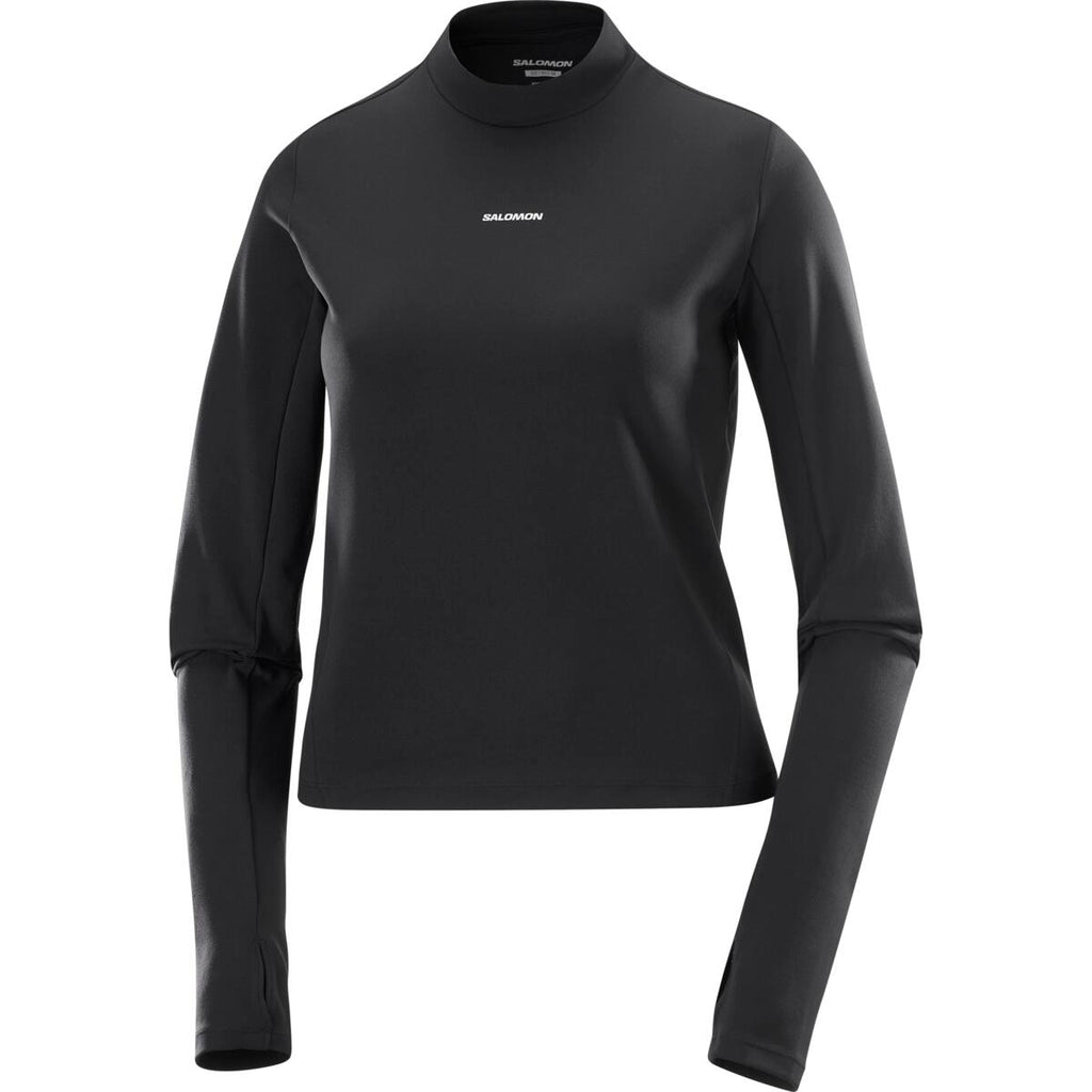 Women's Salomon SHKout Bliss LS T-Shirt in Black — view 2