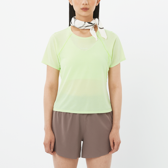 Womens Salomon Shakeout Air Cropped T-Shirt in Butterfly