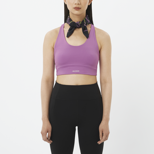 Women's Salomon Shakeout Core Sports Bra Iris Orchid