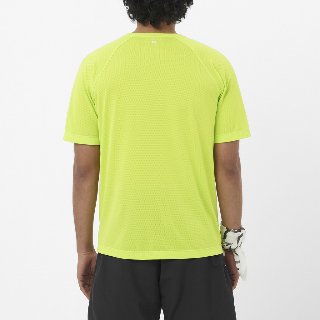 Men's Salomon Acid Lime SHKout Core T Shirt — view 2
