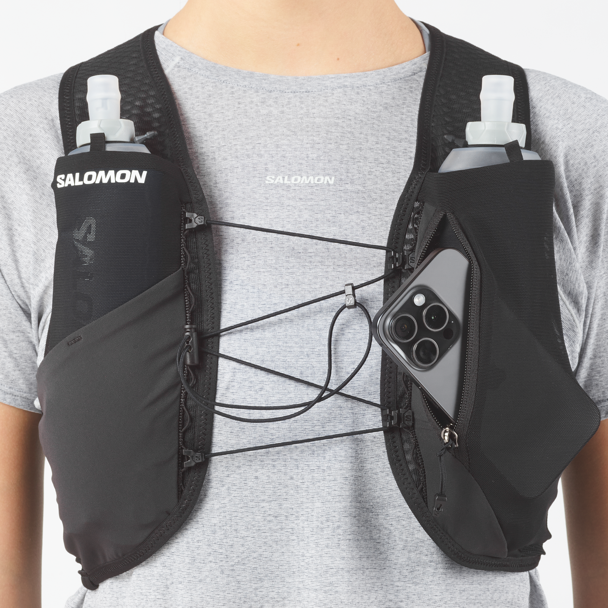 Womens Salomon Gravel Skin 4 Hydration Vest Black — view 8