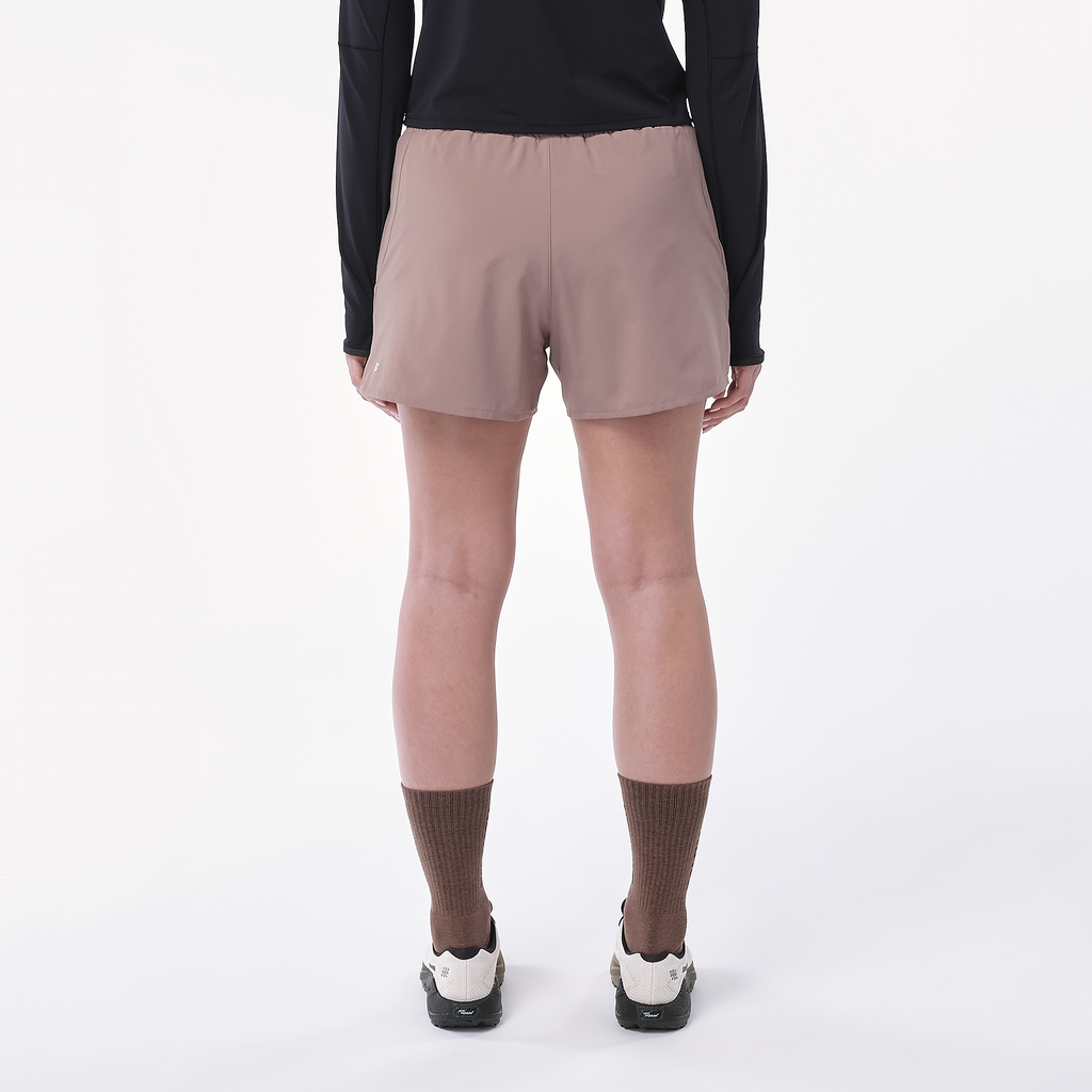 Womens Salomon SHKout C 2IN1 SHTS 4" Antler Shorts — view 4