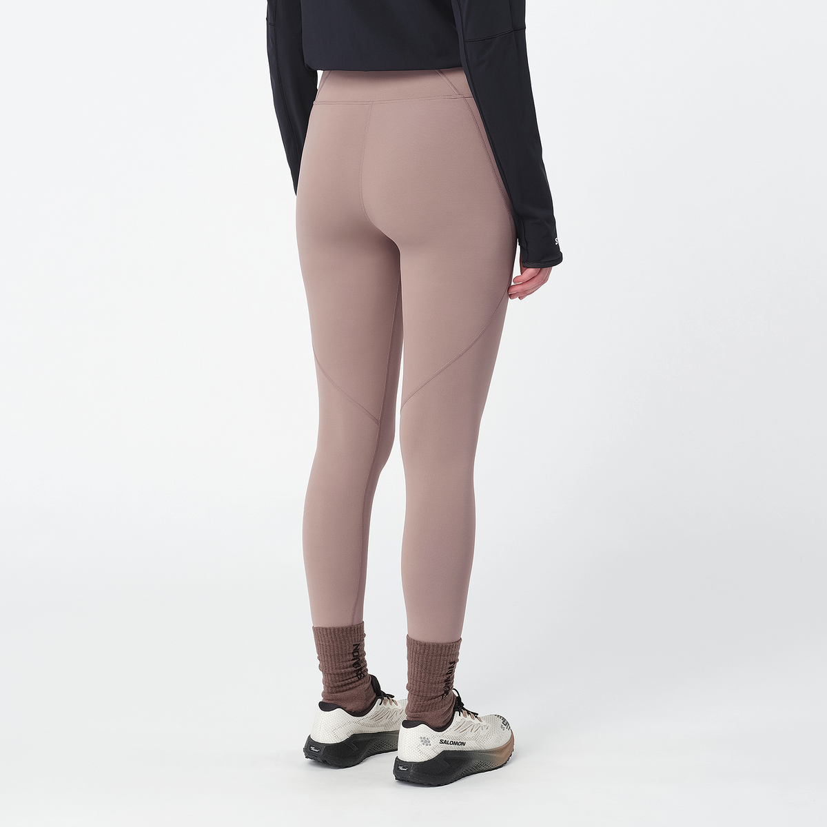 Womens Salomon SHKout BLISS TIGHTS Antler Leggings — view 2