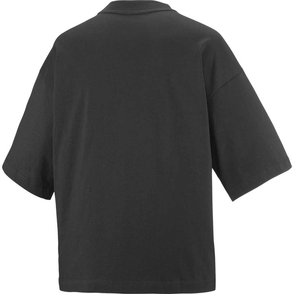 Womens Salomon LOGO SS TEE Deep Black T Shirts — view 5