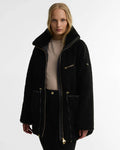 Women's Barbour International Kemora Fleece Casual In Black
