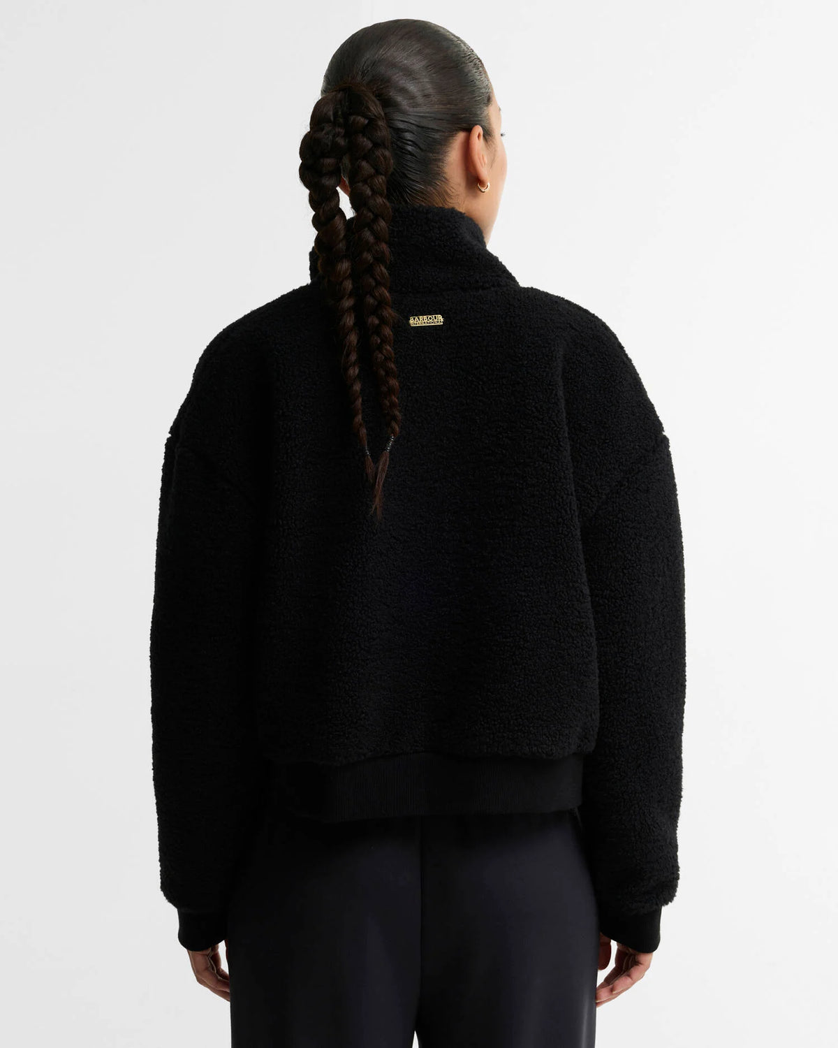 Women's Barbour International Gea Fleece In Black — view 3