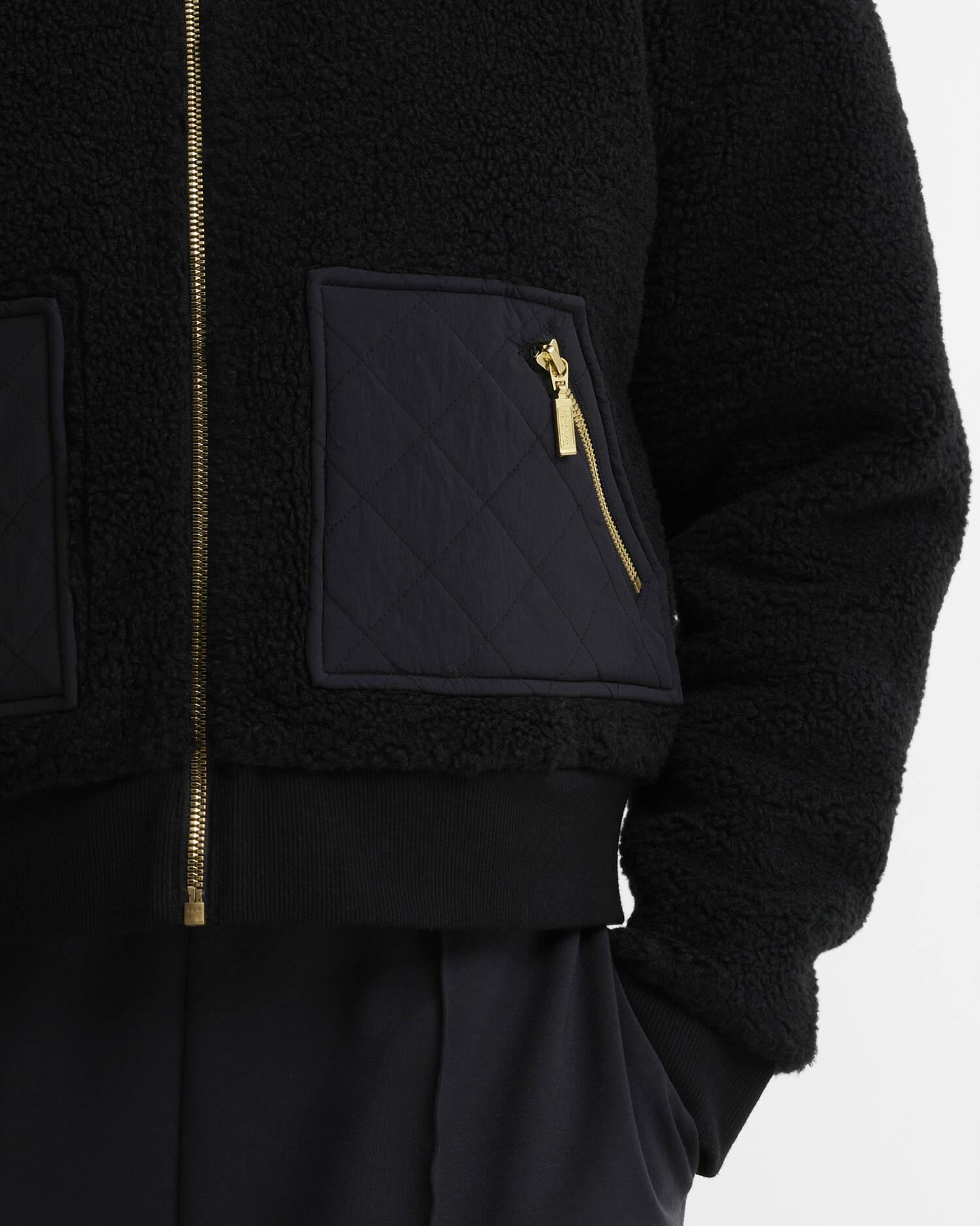 Women's Barbour International Gea Fleece In Black — view 5