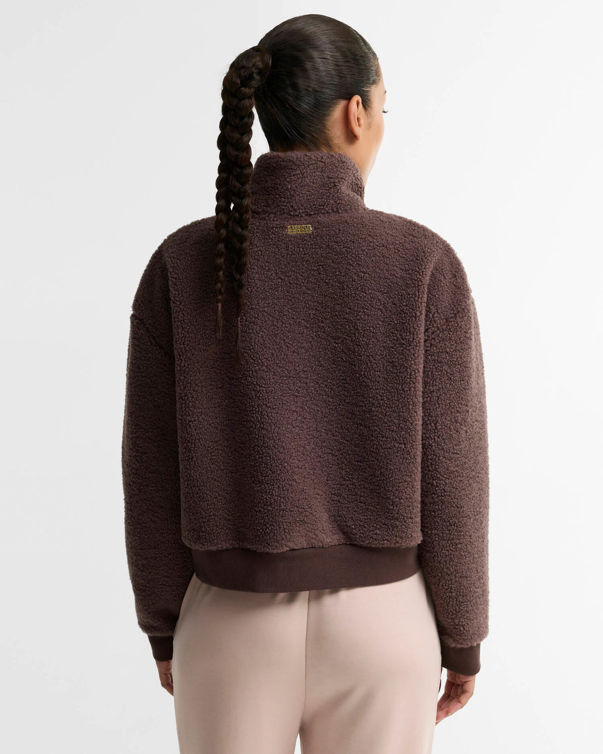 Women's Barbour International Gea Fleece In Truffle — view 3