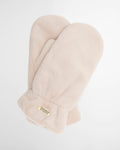 Women's Barbour International Cyrus Faux Fur Mitts In Nutmeg