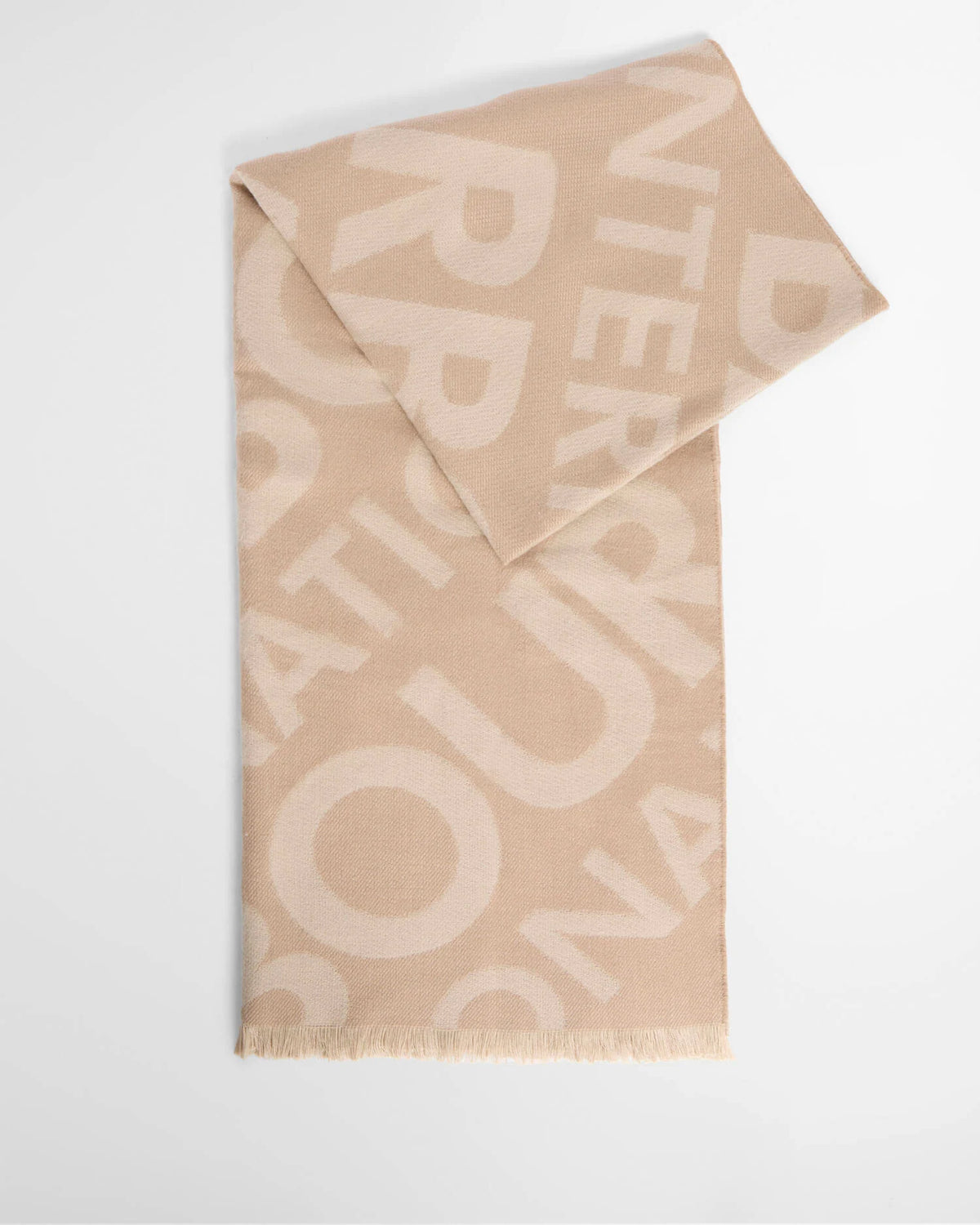 Women's Barbour International Pendle Beanie & Kenna Scarf In Moonbeam/Camel — view 4