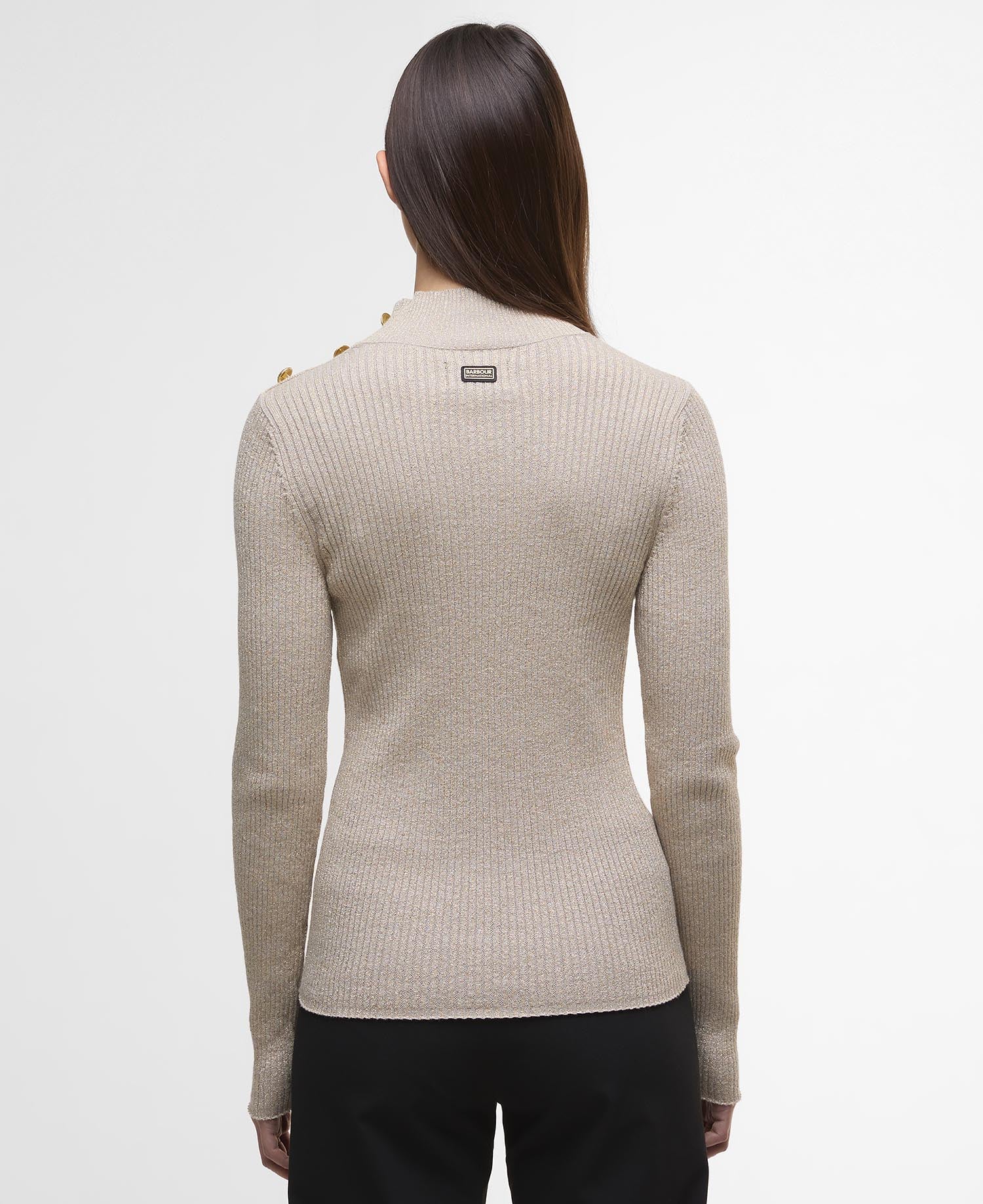 Women's Barbour Stella Knitted Jumper in Oat — view 4