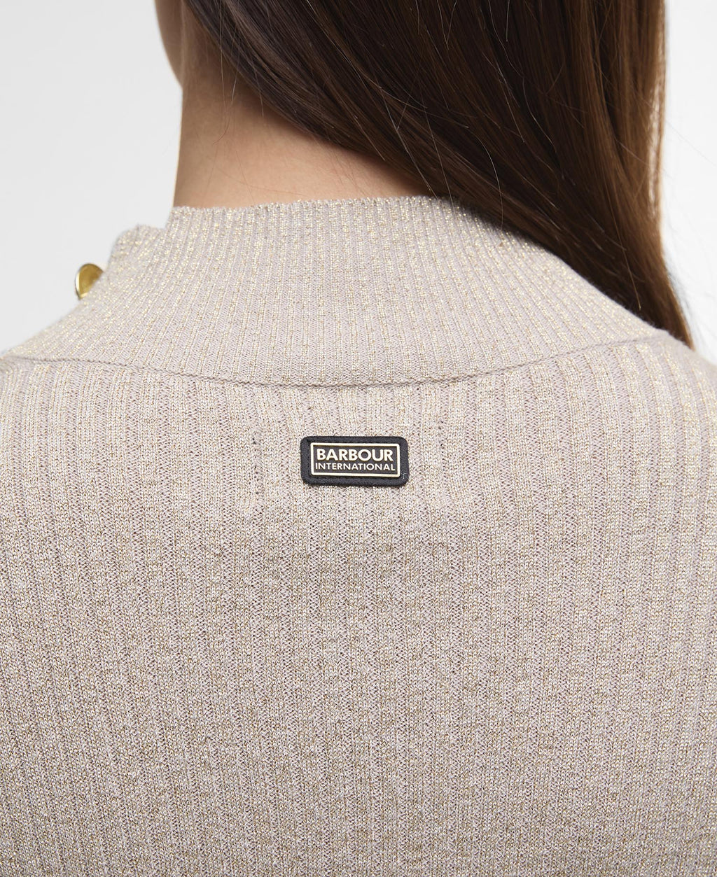 Women's Barbour Stella Knitted Jumper in Oat — view 6