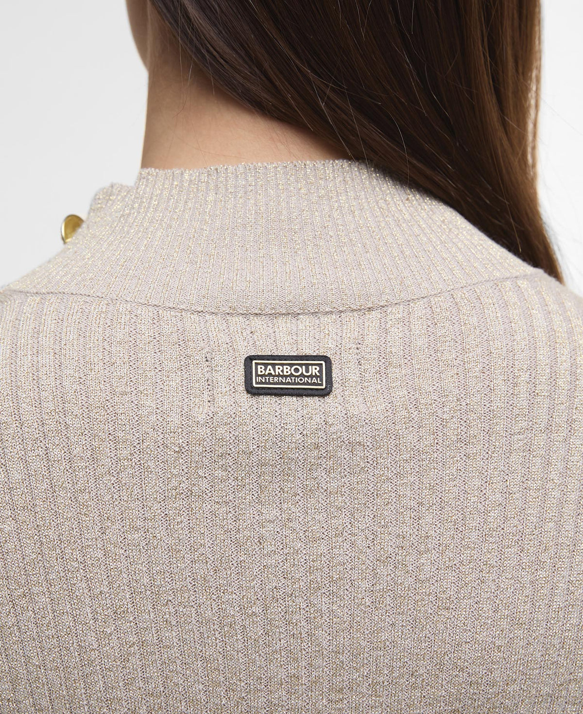Women's Barbour Stella Knitted Jumper in Oat — view 6