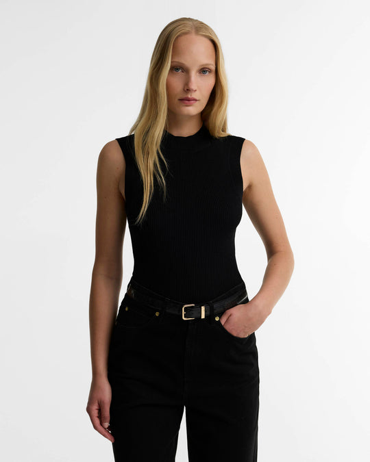 Women's Barbour International Kenna Knitted Vest In Black