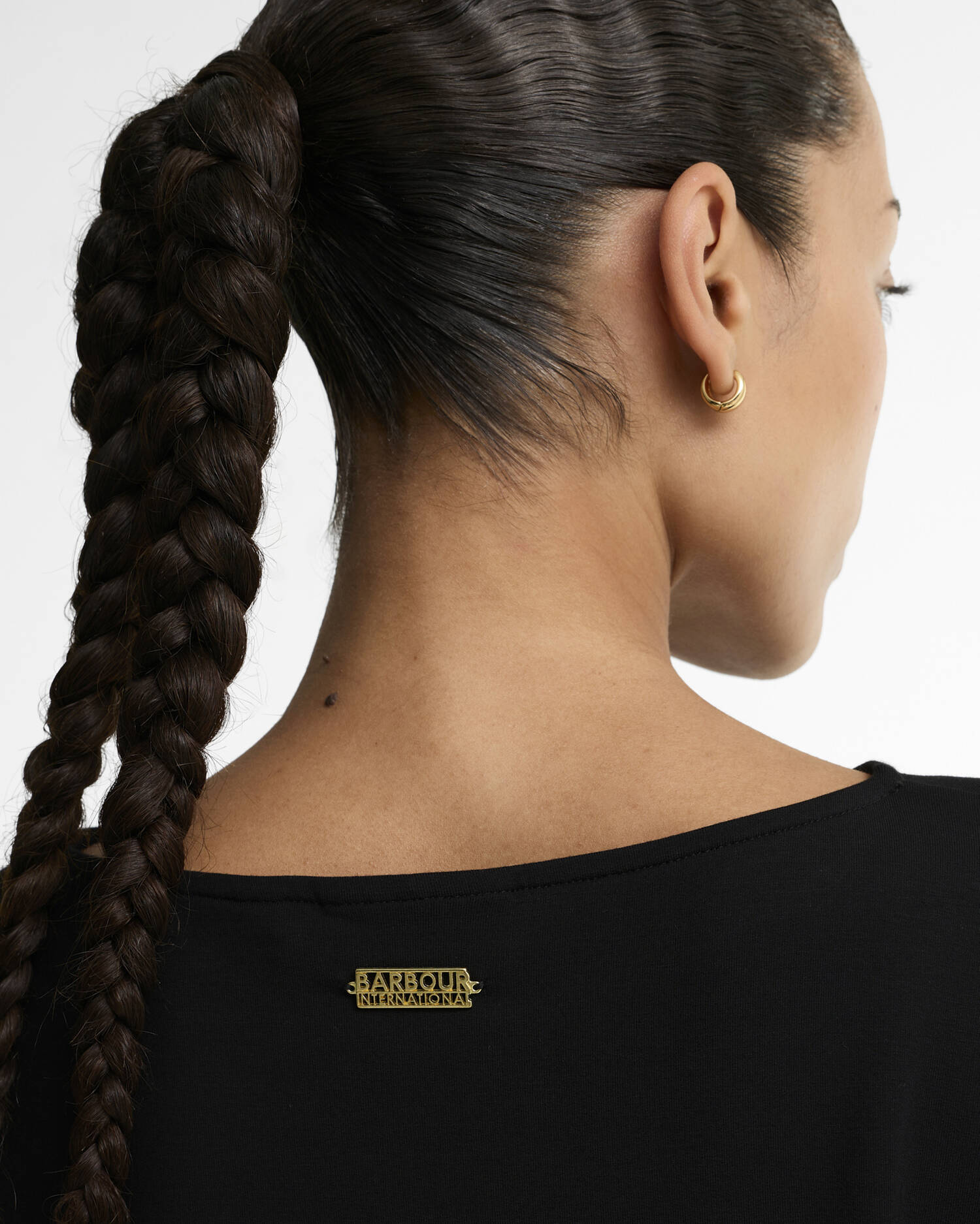 Women's Barbour International Cyrus Top In Black — view 4