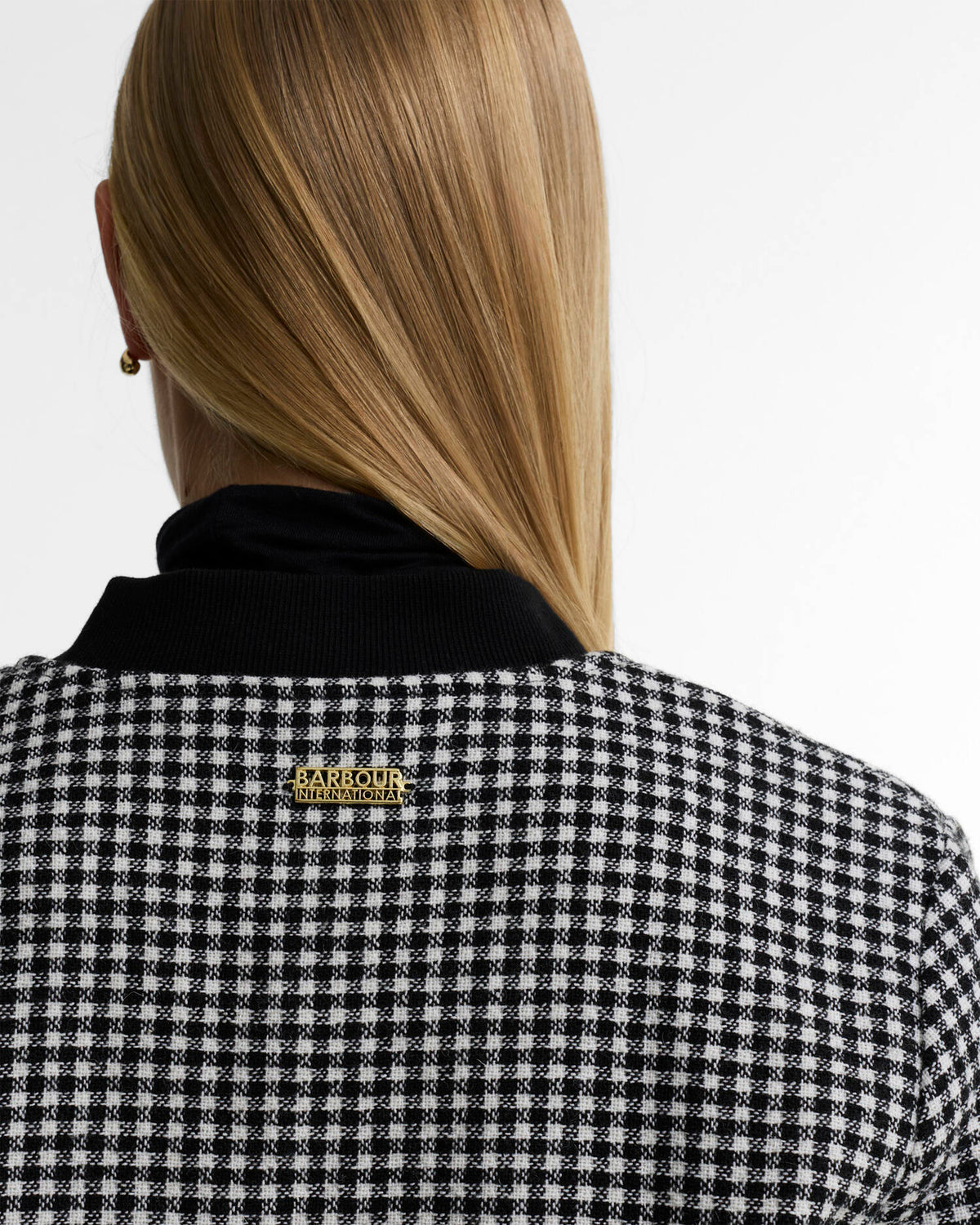 Women's Barbour International Halina Cropped Gingham Jacket — view 4
