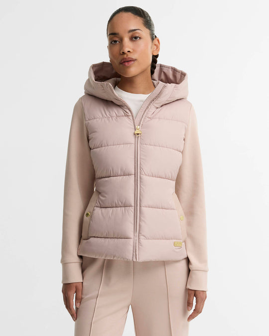 Women's Barbour International Conway Quilted Sweat In Nutmeg