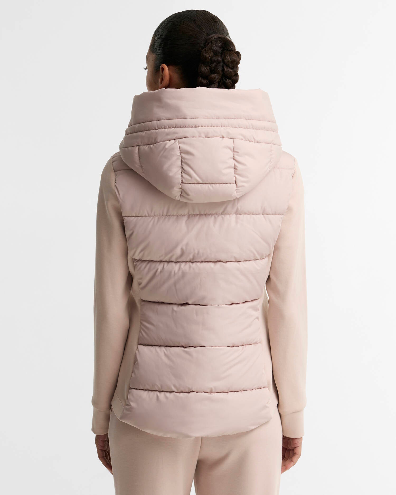 Women's Barbour International Conway Quilted Sweat In Nutmeg — view 3
