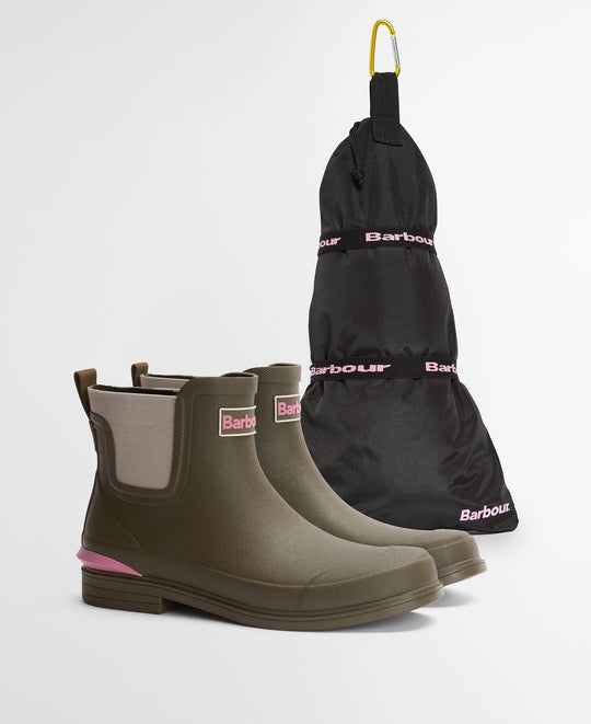 Womens Barbour Abbeyfield Welly Olive