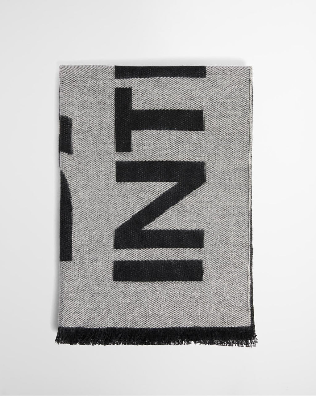 Women's Barbour International Milla Logo Scarf In Moonbeam/Black — view 6