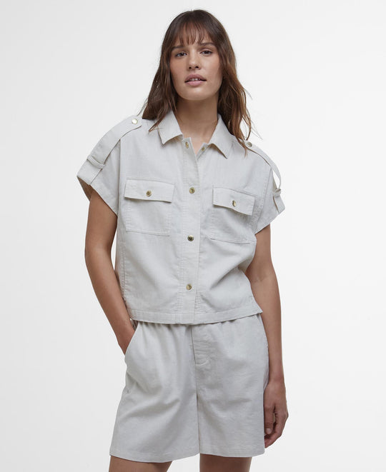 Women's Barbour International Priya Light Stone Shirt