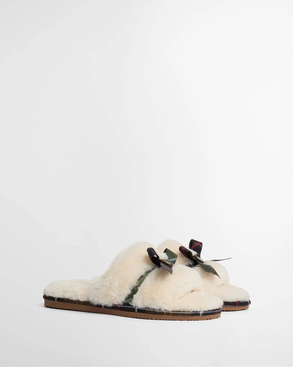 Women's Barbour International Eleanora Slipper in Cream