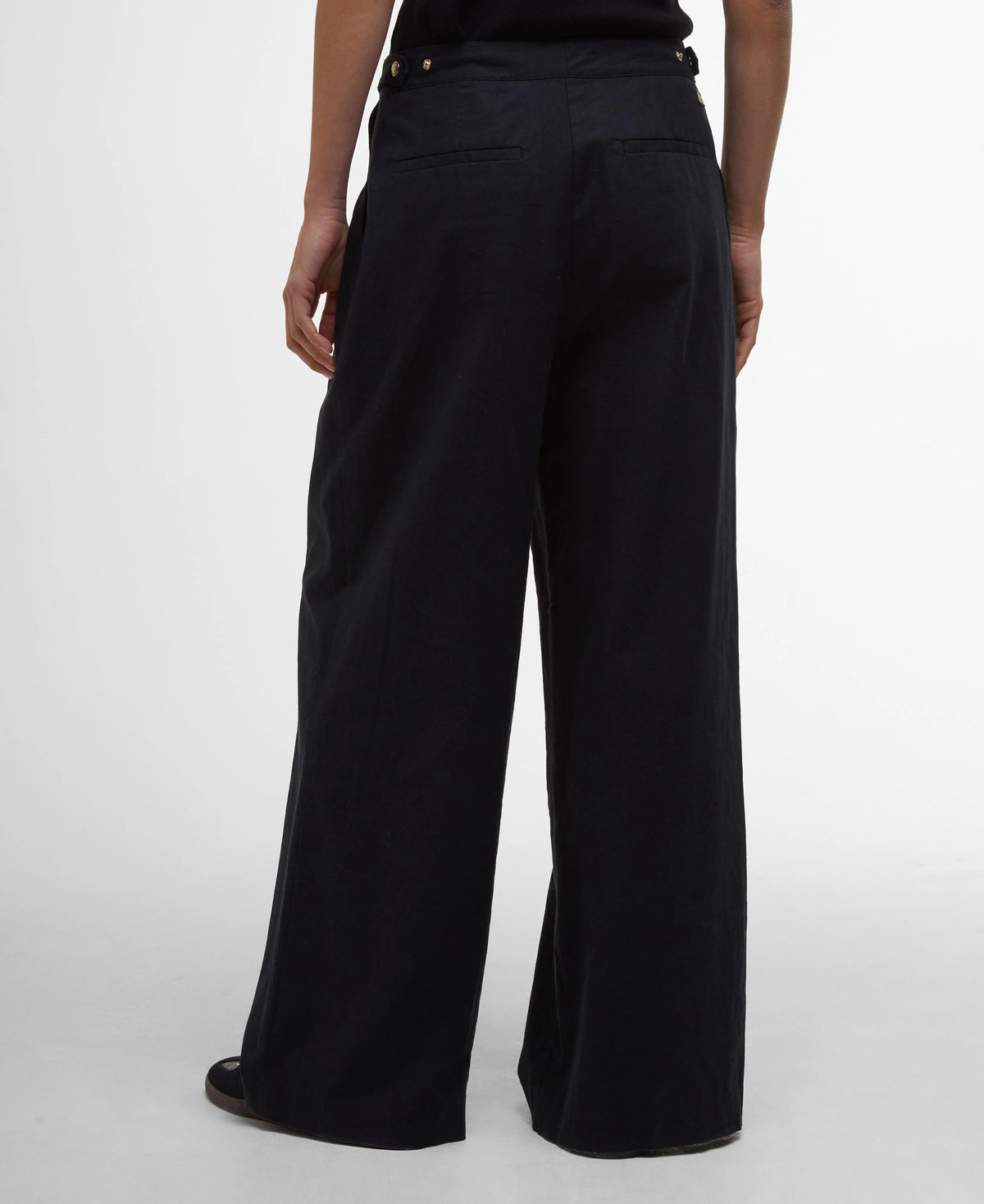 Women's Barbour Black Riley Trousers — view 4