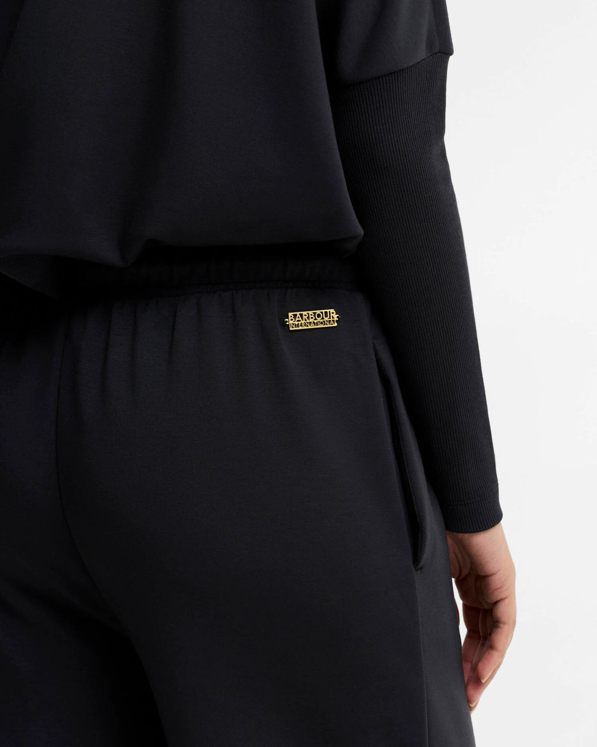 Women's Barbour International Kemora Trousers In Black — view 4
