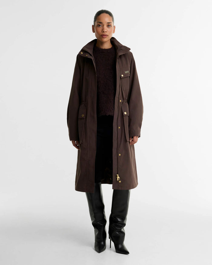 Women's Barbour International Serravalle Waterproof In Truffle