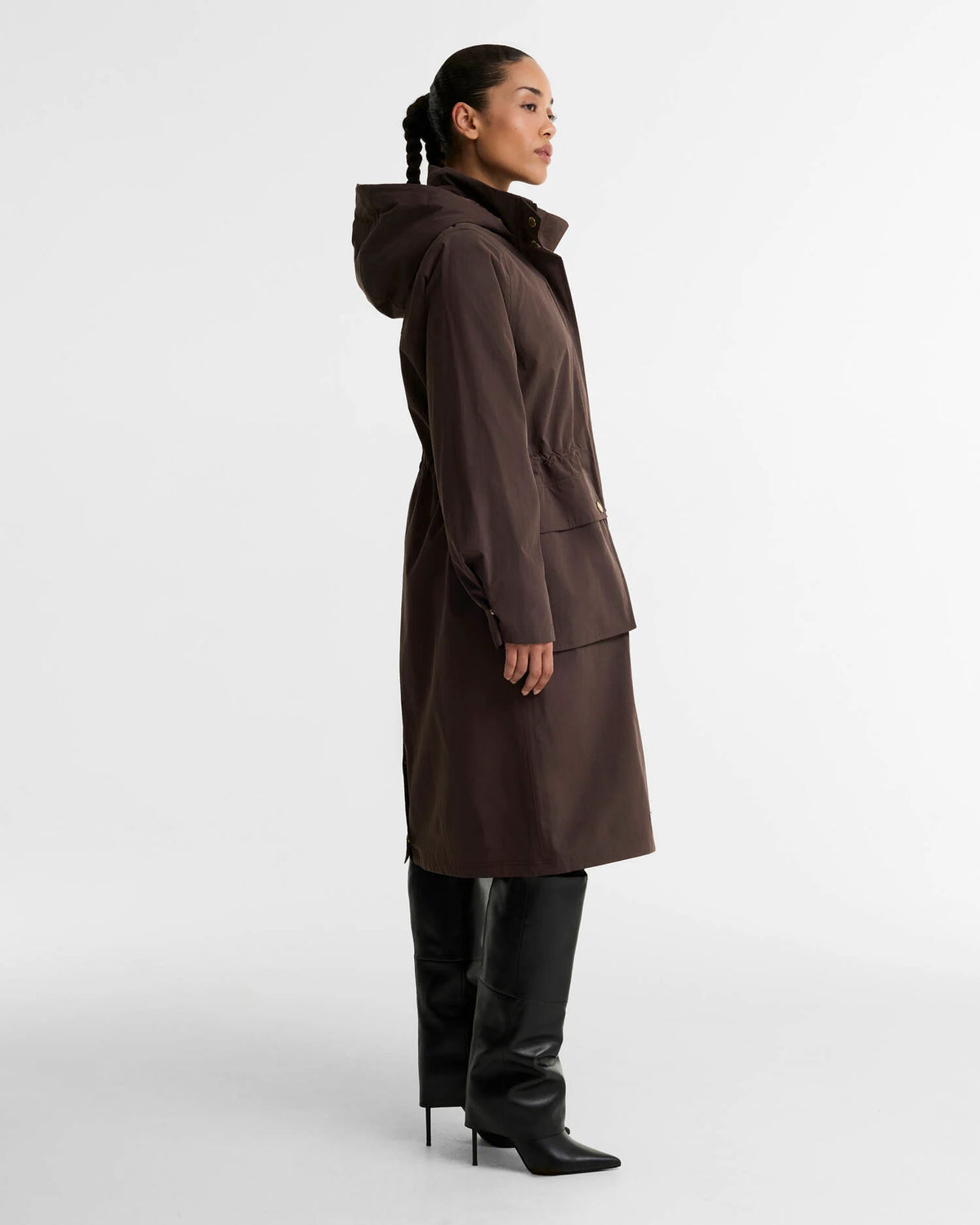 Women's Barbour International Serravalle Waterproof In Truffle — view 2
